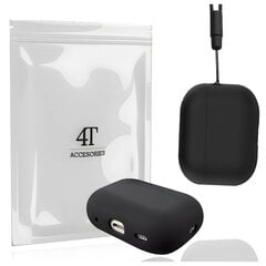 Kotelo kotelosuoja suojakuori Hang Silicon Case Kuulokekotelo AirPods Pro 1 2 + klipsikoukku hinta ja tiedot | 4Tech Tietokoneet ja pelaaminen | hobbyhall.fi