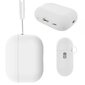 Kotelo kotelosuoja suojakuori Hang Silicon Case Kuulokekotelo AirPods Pro 1 2 + klipsikoukku hinta ja tiedot | Kuulokkeiden tarvikkeet | hobbyhall.fi