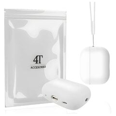 Kotelo kotelosuoja suojakuori Hang Silicon Case Kuulokekotelo AirPods Pro 1 2 + klipsikoukku hinta ja tiedot | 4Tech Tietokoneet ja pelaaminen | hobbyhall.fi