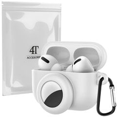 Kotelo kotelosuoja suojakuori Hang Silicon Case Kuulokekotelo AirPods Pro 1 + klipsikoukku + airtag hinta ja tiedot | 4Tech Tietokoneet ja pelaaminen | hobbyhall.fi