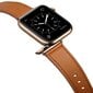 Ranneke nahkaranneke kelloihin Apple Watch Iwatch 4Tech mallia varten SE 9 8 7 6 5 4 3 2 1 41 40 38 mm Band ruskea hinta ja tiedot | Älykellojen ja aktiivisuusrannekkeiden lisätarvikkeet | hobbyhall.fi