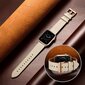 Ranneke nahkaranneke kelloihin Apple Watch Iwatch 4Tech mallia varten SE 9 8 7 6 5 4 3 2 1 41 40 38 mm Band beige hinta ja tiedot | Älykellojen ja aktiivisuusrannekkeiden lisätarvikkeet | hobbyhall.fi