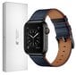 Ranneke nahkaranneke kelloihin Apple Watch Iwatch 4Tech mallia varten ULTRA SE 9 8 7 6 5 4 3 2 1 49 45 44 42 mm Band sininen hinta ja tiedot | Älykellojen ja aktiivisuusrannekkeiden lisätarvikkeet | hobbyhall.fi