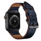 Ranneke nahkaranneke kelloihin Apple Watch Iwatch 4Tech mallia varten ULTRA SE 9 8 7 6 5 4 3 2 1 49 45 44 42 mm Band sininen hinta ja tiedot | Älykellojen ja aktiivisuusrannekkeiden lisätarvikkeet | hobbyhall.fi