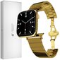 Ranneke Teräsranneke kelloihin Apple Watch Iwatch 4Tech mallia varten ULTRA SE 9 8 7 6 5 4 3 2 1 49 45 44 42 mm Band kultainen hinta ja tiedot | Älykellojen ja aktiivisuusrannekkeiden lisätarvikkeet | hobbyhall.fi