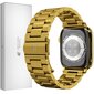 Ranneke Teräsranneke kelloihin Apple Watch Iwatch 4Tech mallia varten ULTRA SE 9 8 7 6 5 4 3 2 1 49 45 44 42 mm Band kultainen hinta ja tiedot | Älykellojen ja aktiivisuusrannekkeiden lisätarvikkeet | hobbyhall.fi