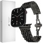 Ranneke Teräsranneke kelloihin Apple Watch Iwatch 4Tech mallia varten SE 9 8 7 6 5 4 3 2 1 41 40 38 mm Band musta hinta ja tiedot | Älykellojen ja aktiivisuusrannekkeiden lisätarvikkeet | hobbyhall.fi