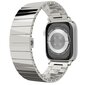 Ranneke Teräsranneke kelloihin Apple Watch Iwatch 4Tech mallia varten SE 9 8 7 6 5 4 3 2 1 41 40 38 mm Band hopea hinta ja tiedot | Älykellojen ja aktiivisuusrannekkeiden lisätarvikkeet | hobbyhall.fi