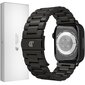 Ranneke Teräsranneke kelloihin Apple Watch Iwatch 4Tech mallia varten SE 9 8 7 6 5 4 3 2 1 41 40 38 mm Band musta hinta ja tiedot | Älykellojen ja aktiivisuusrannekkeiden lisätarvikkeet | hobbyhall.fi