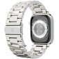 Ranneke Teräsranneke kelloihin Apple Watch Iwatch 4Tech mallia varten SE 9 8 7 6 5 4 3 2 1 41 40 38 mm Band hopea hinta ja tiedot | Älykellojen ja aktiivisuusrannekkeiden lisätarvikkeet | hobbyhall.fi