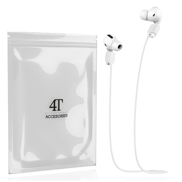 Hihna Silikoninauha Neckband mallia varten Apple Airpods Pro 1 2 valkoinen