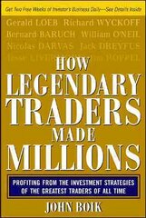 How Legendary Traders Made Millions hinta ja tiedot | Elämäntaitokirjat | hobbyhall.fi