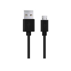 USB-kaapeli Esperanza Micro USB 2.0 AB M / M, 1,8 m pitkä, musta. hinta ja tiedot | Puhelinkaapelit | hobbyhall.fi