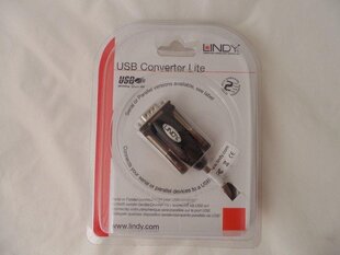 Lindy cable USB - USB Seriell Konverter Lite hinta ja tiedot | Adapterit | hobbyhall.fi