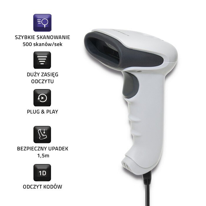 Qoltec QOLTEC Desktop QR Barcode Scanner USB hinta ja tiedot | Skannerit | hobbyhall.fi