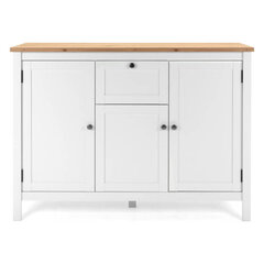 Lipasto Bergen Credenza, valkoinen/ruskea hinta ja tiedot | Lipastot | hobbyhall.fi