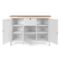 Lipasto Bergen Credenza, valkoinen/ruskea hinta ja tiedot | Lipastot | hobbyhall.fi