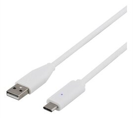 Deltaco USBC-1010, USB-C / USB-A, 1,5 m hinta ja tiedot | Puhelinkaapelit | hobbyhall.fi