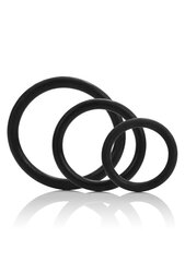 Penisrengassetti Tri-Rings, musta hinta ja tiedot | Penisrenkaat | hobbyhall.fi