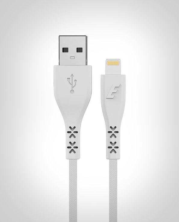 Energizer Hardcase Lightning Lifetime USB 1,2m, valkoinen hinta ja tiedot | Puhelinkaapelit | hobbyhall.fi