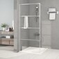 vidaXL Walk-in suihkuseinäke hopea 90x195 cm kirkas ESG-lasi hinta ja tiedot | Suihkuseinät ja -ovet | hobbyhall.fi