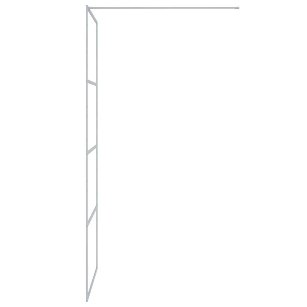 vidaXL Walk-in suihkuseinäke hopea 90x195 cm kirkas ESG-lasi hinta ja tiedot | Suihkuseinät ja -ovet | hobbyhall.fi