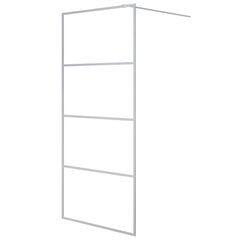 vidaXL Walk-in suihkuseinäke hopea 90x195 cm kirkas ESG-lasi hinta ja tiedot | Suihkuseinät ja -ovet | hobbyhall.fi