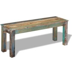 Penkki, massiivi kierrätyspuuta, 110x35x45 cm hinta ja tiedot | Kenkäkaapit ja -hyllyt | hobbyhall.fi