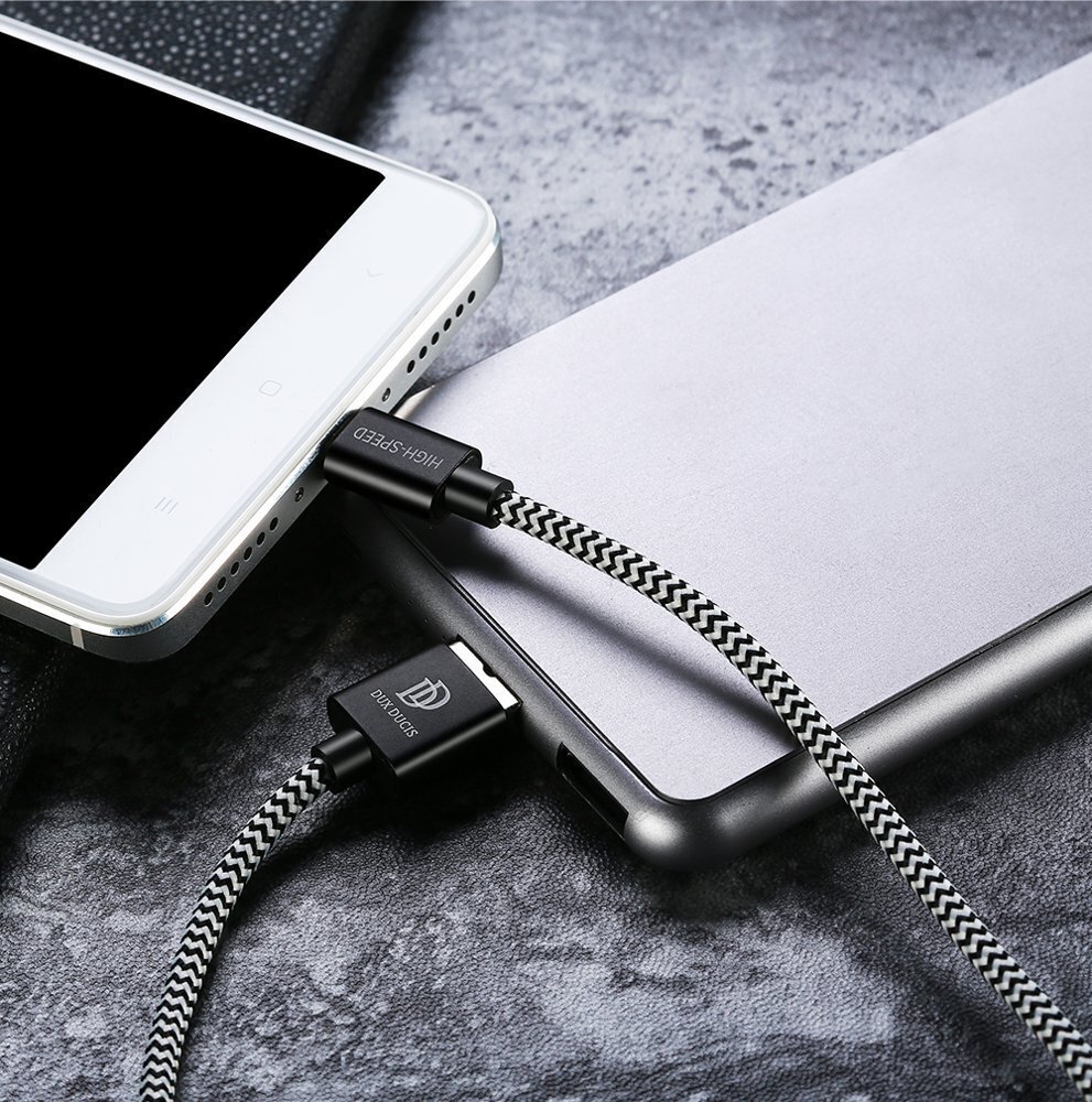 USB-kaapeli Dux Ducis K-ONE microUSB FastCharging 1,0m hinta ja tiedot | Puhelinkaapelit | hobbyhall.fi