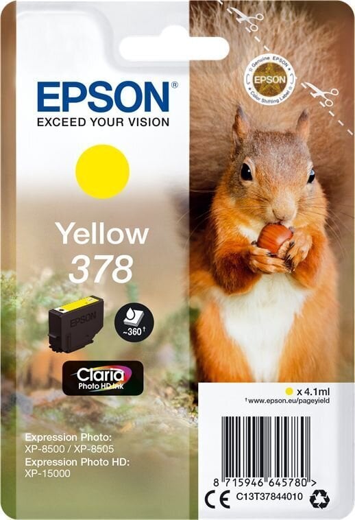 Epson 378 hinta ja tiedot | Mustekasetit | hobbyhall.fi