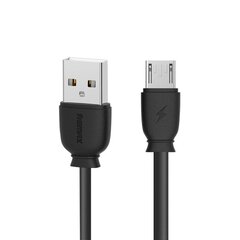 USB-kaapeli Remax RC-134m microUSB 2.1A musta 1.0m hinta ja tiedot | Puhelinkaapelit | hobbyhall.fi