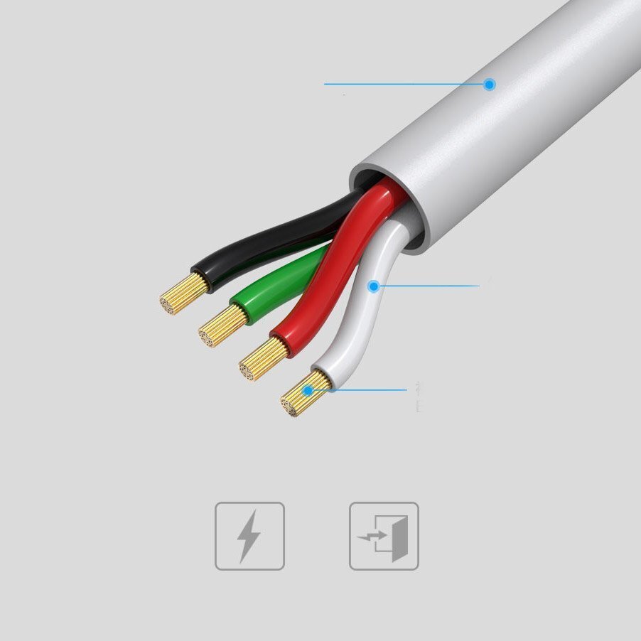 USB-kaapeli Remax RC-134i Lightning 2.1A valkoinen 1.0m hinta ja tiedot | Puhelinkaapelit | hobbyhall.fi