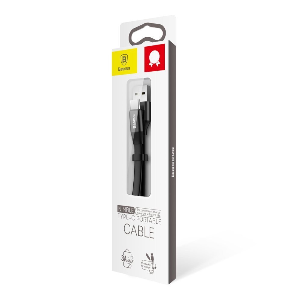 BASEUS USB A, USB C, 23 cm hinta ja tiedot | Puhelinkaapelit | hobbyhall.fi