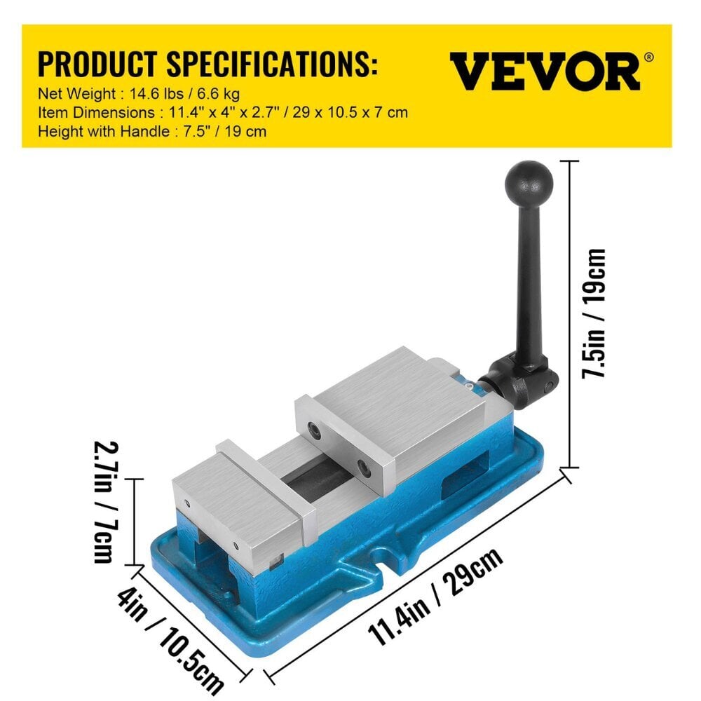 Työstöpuristimet Vevor, 7x10,5x29 cm hinta ja tiedot | Käsityökalut | hobbyhall.fi