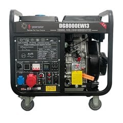 Dieselgeneraattori E-generaattorin invertteri, DG8000EWI3 400V/max.6-6.5kw 20-230A hinta ja tiedot | Aggregaatit | hobbyhall.fi