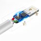 Dudao USB / USB Type C datalatauskaapeli 3A 1m valkoinen (L1T valkoinen) hinta ja tiedot | Puhelinkaapelit | hobbyhall.fi