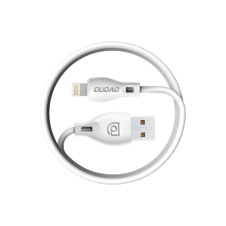 Dudao micro-USB datalatauskaapeli 2.4A 2m valkoinen (L4M 2m valkoinen) hinta ja tiedot | Puhelinkaapelit | hobbyhall.fi