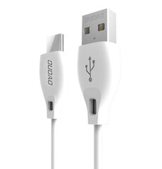 Dudao-kaapeli USB Type C 2.1A 1m valkoinen (L4T 1m valkoinen) hinta ja tiedot | Dudao Matkapuhelimet ja tarvikkeet | hobbyhall.fi