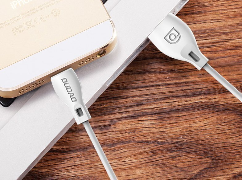 Dudao-kaapeli USB Type C 2.1A 2m valkoinen (L4T 2m valkoinen) hinta ja tiedot | Puhelinkaapelit | hobbyhall.fi