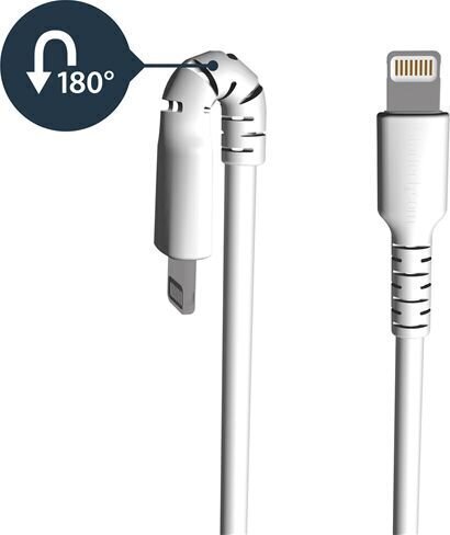 STARTECH 1m USB Lightning Cable valkoinen hinta ja tiedot | Puhelinkaapelit | hobbyhall.fi