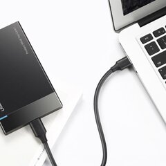Ugreen USB 3.0 - USB Type C -kaapeli 2m 3A musta (20884). hinta ja tiedot | Ugreen Matkapuhelimet ja tarvikkeet | hobbyhall.fi