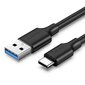 Ugreen USB 3.0 - USB Type C -kaapeli 2m 3A musta (20884). hinta ja tiedot | Puhelinkaapelit | hobbyhall.fi