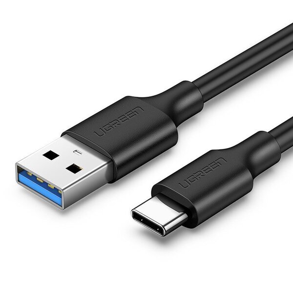 Ugreen USB 3.0 - USB Type C -kaapeli 2m 3A musta (20884).