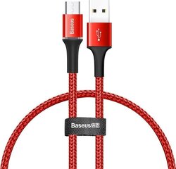 Pohjakaapeli USB2.0 A liitin - mikro-USB-liitin 0,25m nylonpanssari, punainen hinta ja tiedot | Puhelinkaapelit | hobbyhall.fi