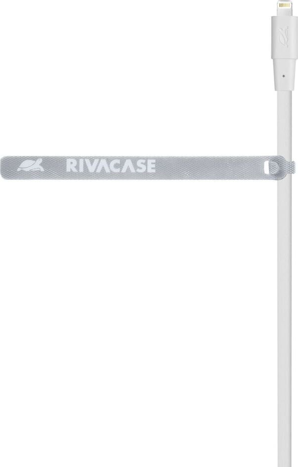 Kaapeli USB 2.0 1.2m, MFI, Applen tuotteille valkoinen, RivaCase hinta ja tiedot | Puhelinkaapelit | hobbyhall.fi