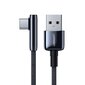 Ugreen kyynärpää USB - USB Typ C -kaapeli 5 A Quick Charge 3.0 SCP FCP 0,5 m musta (70282 US313). hinta ja tiedot | Puhelinkaapelit | hobbyhall.fi