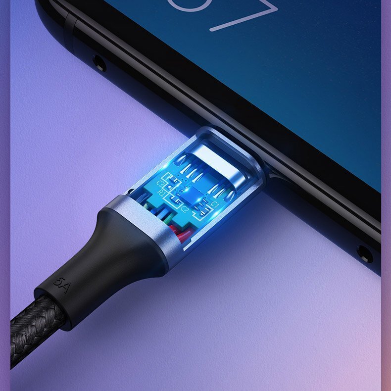 Ugreen USB Type C - USB Type C -kaapeli 5 A 100 W Power Delivery Quick Charge 3.0 FCP 480 Mbps 2 m harmaa (70429 US316). hinta ja tiedot | Puhelinkaapelit | hobbyhall.fi