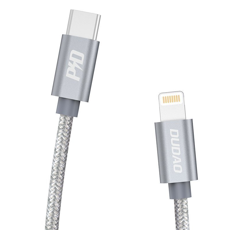 Dudao USB Typ C - Lightning, 1 m hinta ja tiedot | Puhelinkaapelit | hobbyhall.fi