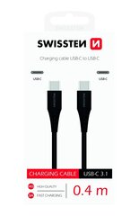 Swissten Basic Universal Quick Charge, USB-C, 0,4 m. hinta ja tiedot | Puhelinkaapelit | hobbyhall.fi