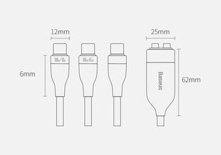 Baseus CA1T2-C01. hinta ja tiedot | Puhelinkaapelit | hobbyhall.fi